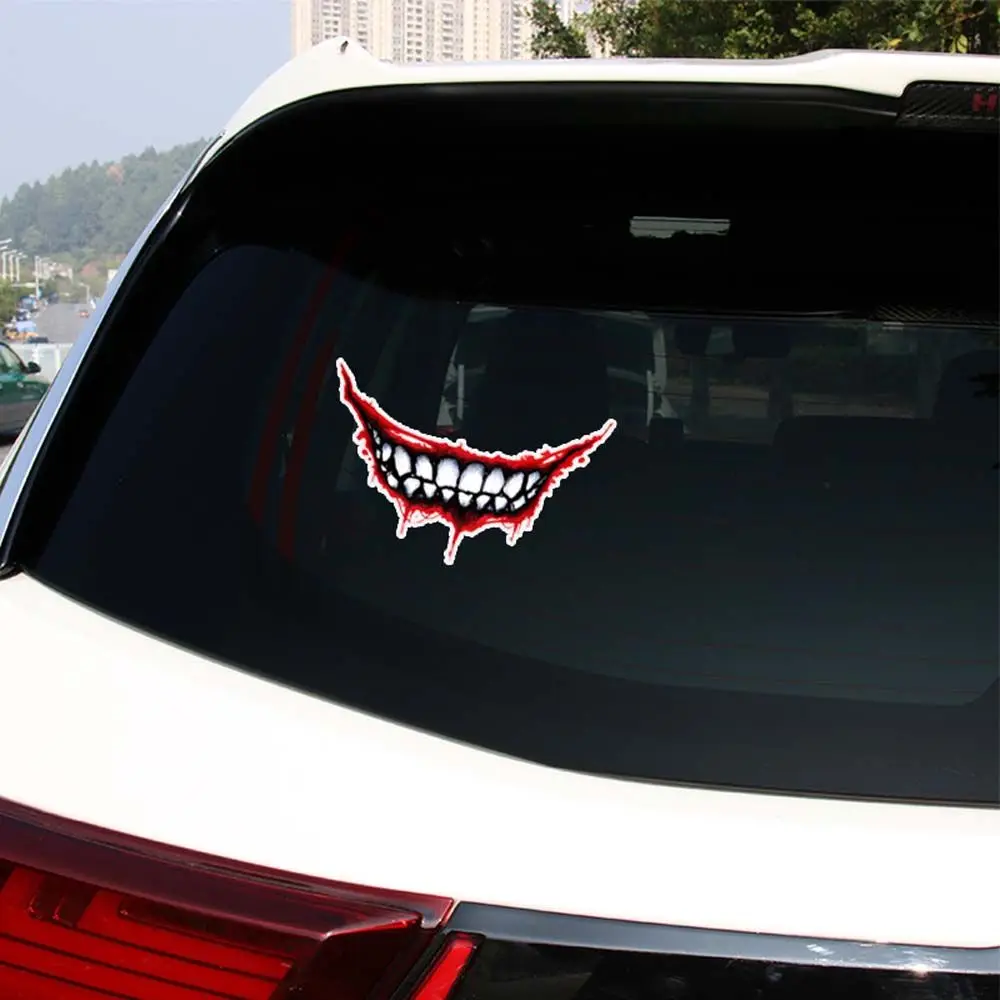 

Sticker Car styling Accessories PVC Skeleton Metal Car Sticker Car Decal Joker Graffit Car Sticker Graffit Mouth Sticker