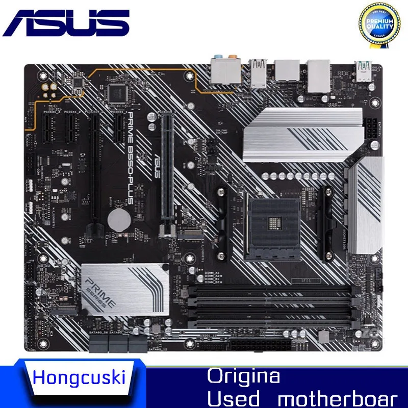 Used For ASUS PRIME B550-PLUS Motherboard Socket AM4 DDR4 For AMD B550M B550 Original Desktop PCI-E4.0 m.2 sata3 Mainboard