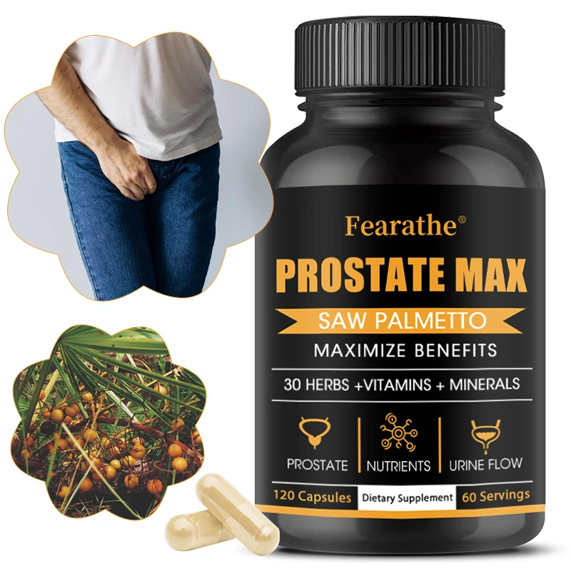 Saw Palmetto Extract, Antioxidant Supplement, Promotes Hair Growth, Supports Prostate Health, and Improves Urinary Function