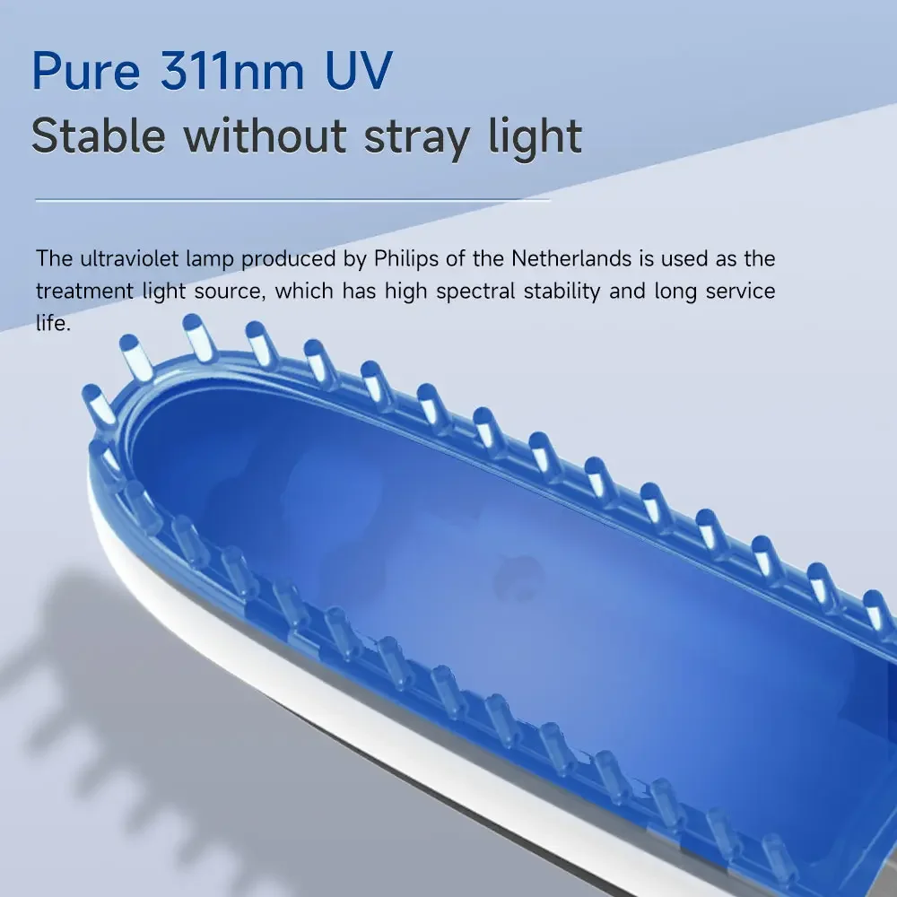욘커 아메리카 맞춤형 블랙 LED UVB 광선치료기 311nm 좁은 UVB 광선 치료기 건선 및 백반증용