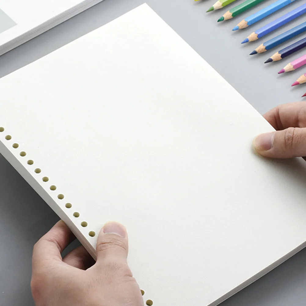 50 folhas b5 papel de esboço grosso folhas soltas desenho almofada de substituição para artistas suave durável ideal ao ar livre esboçar papéis para