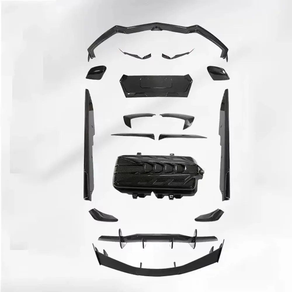 JT For Chevrolet Corvette C8 Carbon Fiber Body Kit Dry Includes Front/Rear Bumpers Exhaust Cut-Outs New Condition