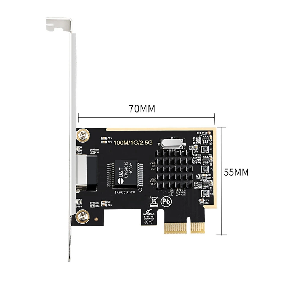 2.5G Network Card PCI-E Desktop Network Card RTL8152 Network Card Game High-Speed Network