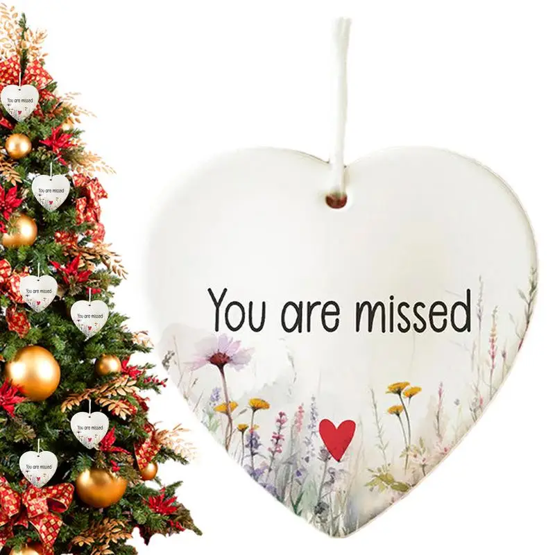 Christmas Ornament Heart-Shaped Friendship Acrylic Ornaments for True Friends Christmas Decor Ornaments for Family Friends