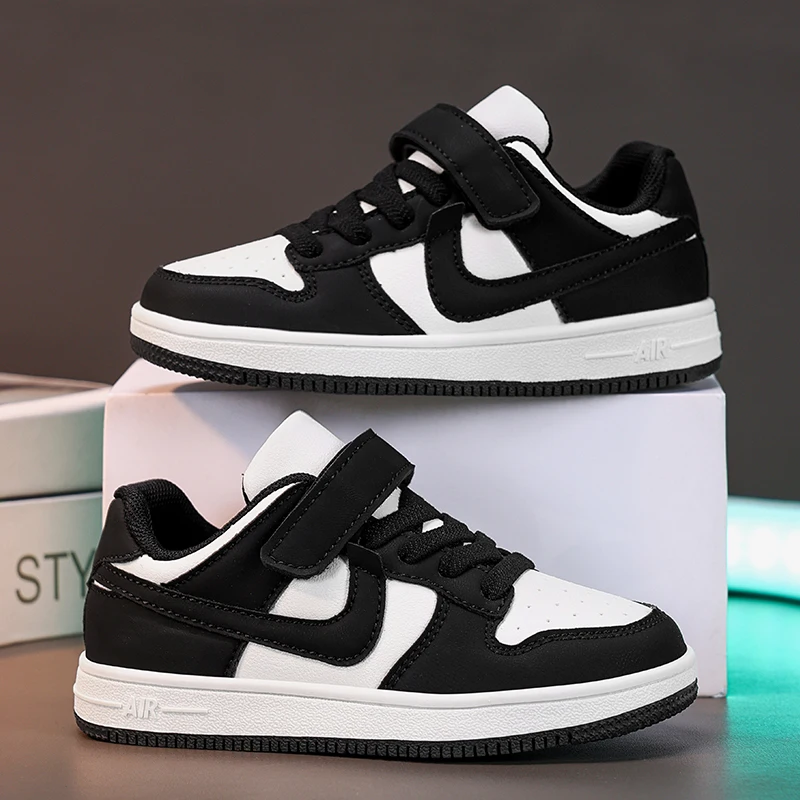 Children Running Shoes Boys and Girls Sports Sneakers Students Non-slip Light Shoes Classic Leather Casual Shoes Size 29-39