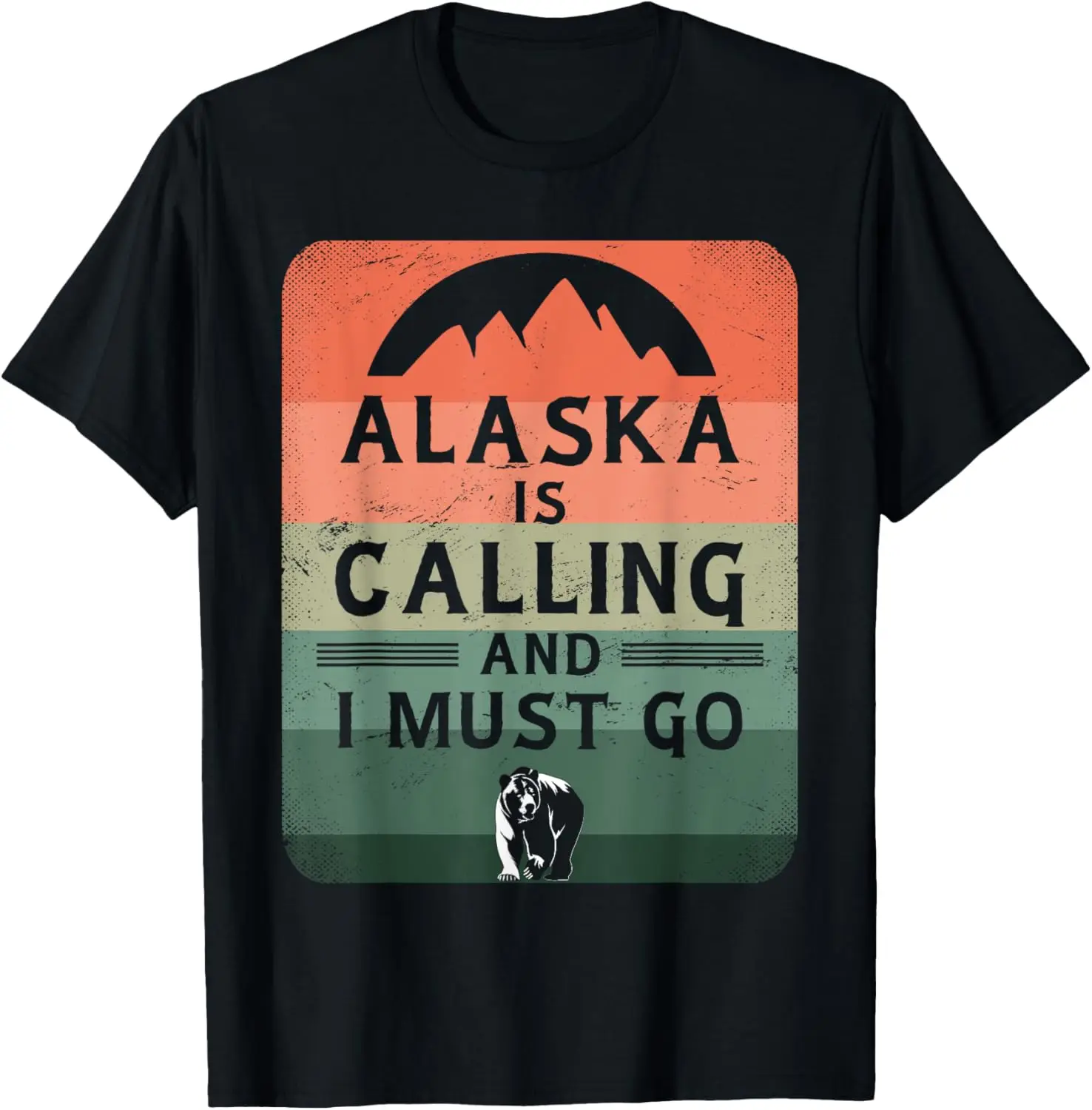 Футболка Alaska Is Calling & I Must Go Alaska Vacation