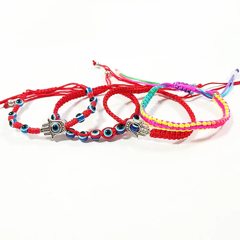 5-10pcs Mixed Friendship Bracelet Handmade Braided String for Protection Good Luck Amulet for Prosperity Friendship Symble