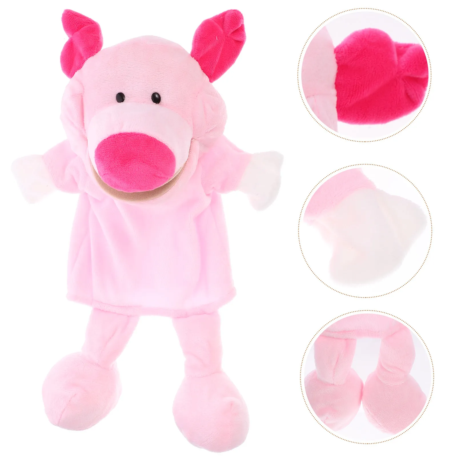 Pig Shaped Interactive Hand Puppet for Storytelling Early Education Tool Enhances Imagination Language Skills Hand Eye