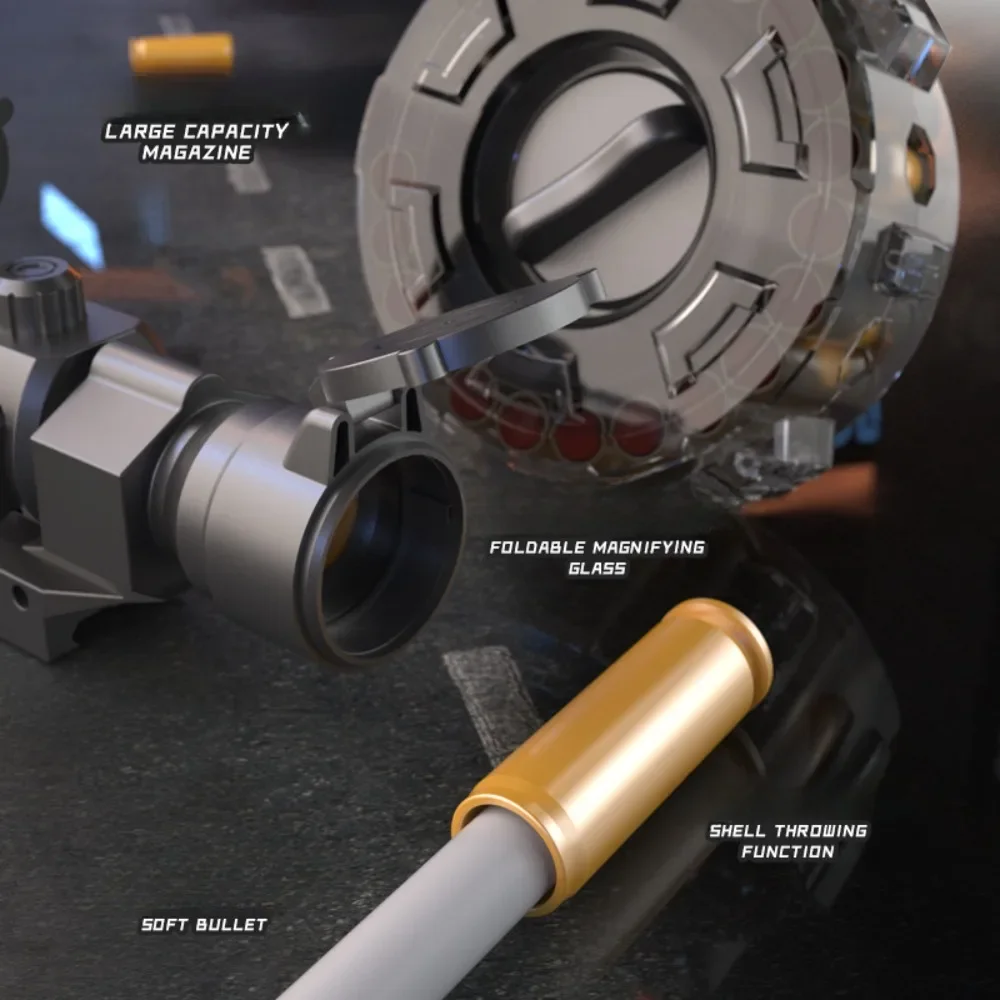Carcasa eléctrica para lanzar balas suaves, pistola de juguete, metralleta Thomson, modelo de juegos de tiro al aire libre, regalo de Navidad para niños y adultos