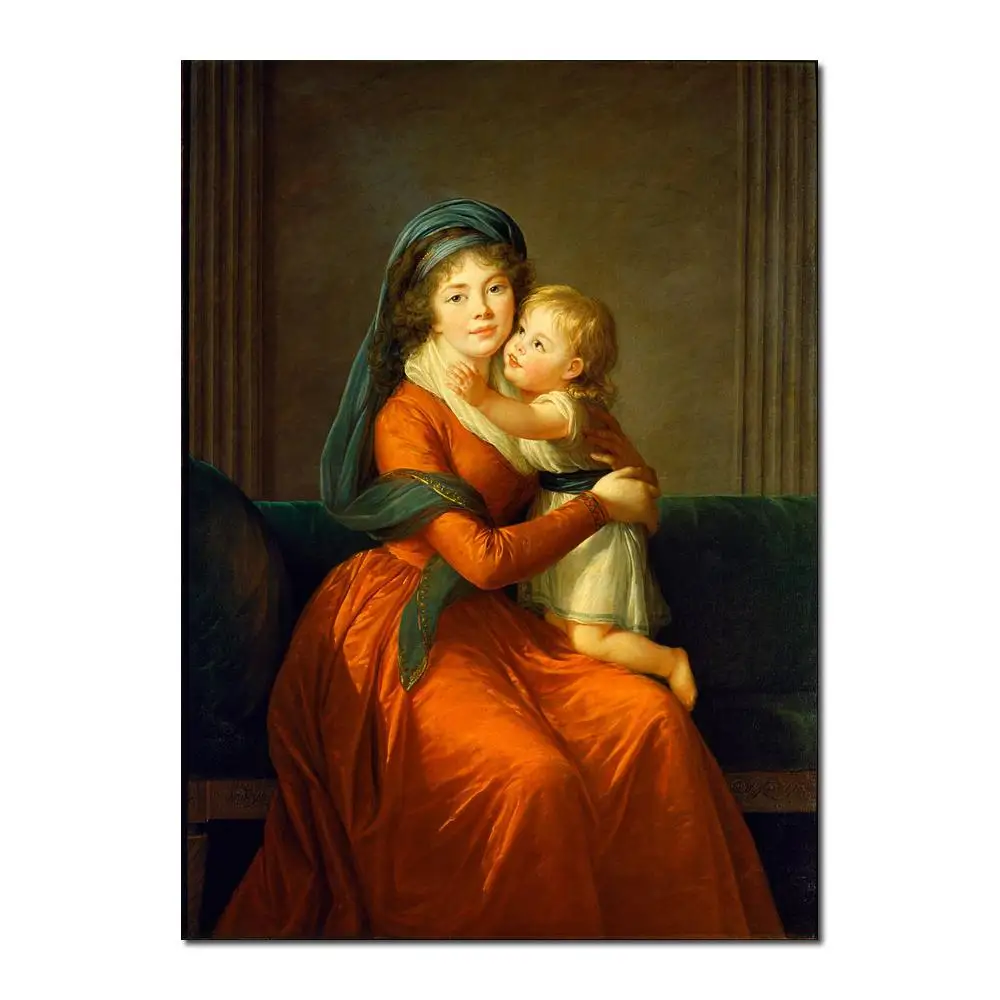 

oil Painting Portrait of princess Alexandra Golitsyna and her son by Elisabeth Vigee Lebrun Hand painted High quality