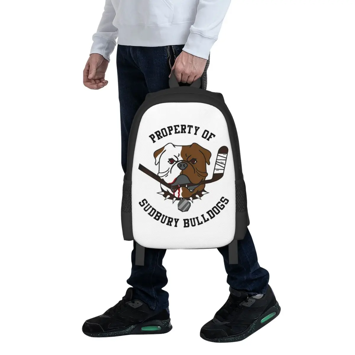 

Property Of Sudbury Bulldog Student Backpack School Bag Hiking Travel Daypack for Men Women Fashion Bookbag Shoulder Bags