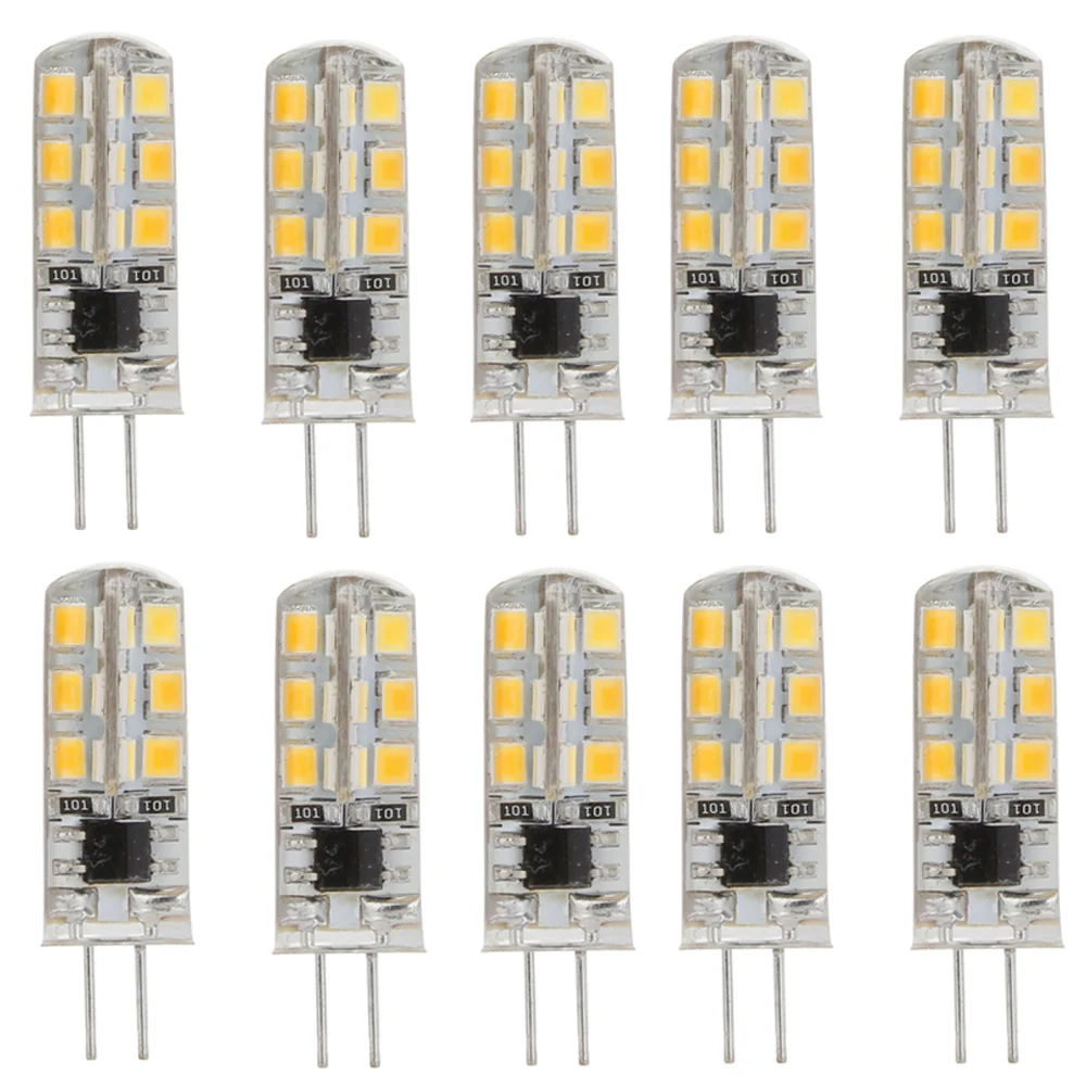 Aoyuansea 10pc G4 LED lampa 3W 5W 9W 12W DC12V 220V šetření silikon lampa 360beam úhel nahradit halový lehký reflektor lustr