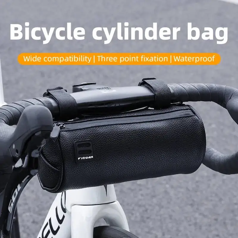 ESLNF Waterproof Bike Handlebar Bag Black Front Shoulder Strap For Road Mountain Cycling Bicycle