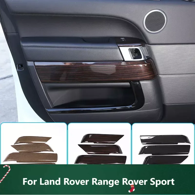 Car Carbon Fiber Style Car Inner Door Decoration Cover Sticker Car Accessories For Land Rover Range Rover Sport 2014-2020 ABS