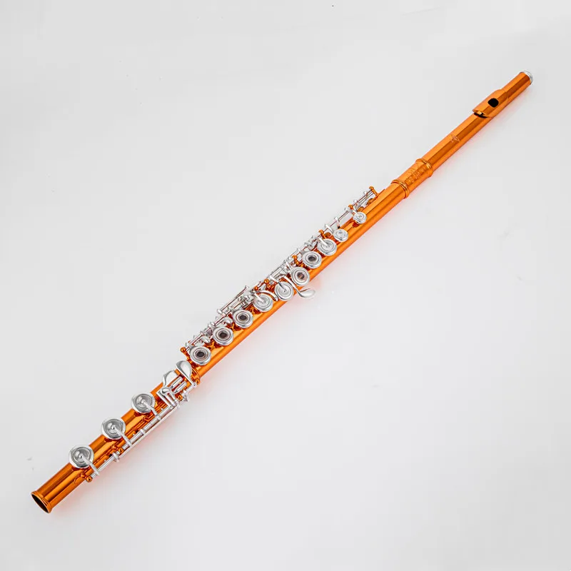 Sankyo 10K-2 DT Flute, 17-Hole B Foot, Copper Body Silver Plated, Professional Performance Concert Flute