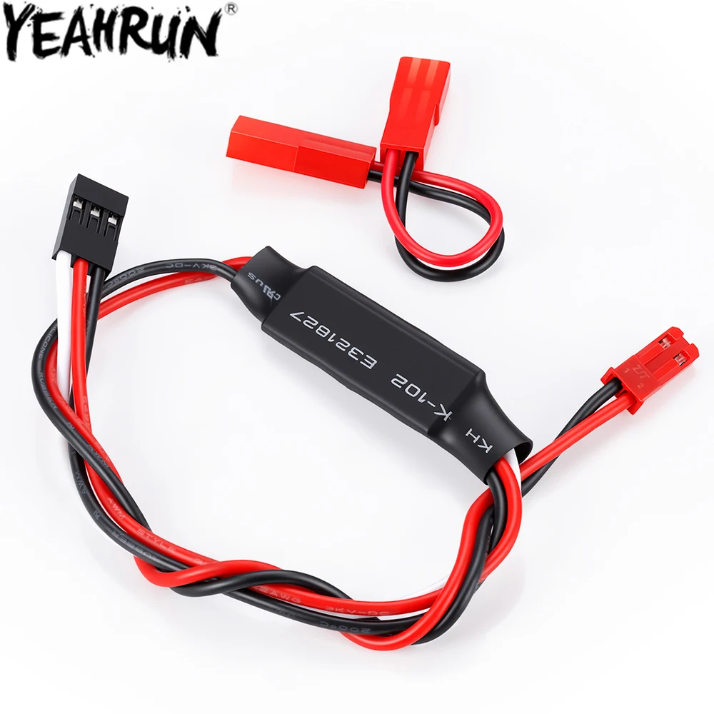 YEAHRUN Seilwinden-Steuerkabel Fernbedienung Empfängerkabel für Axial SCX10 D90 TRX4 TRX6 1/10 RC Crawler Auto Teile