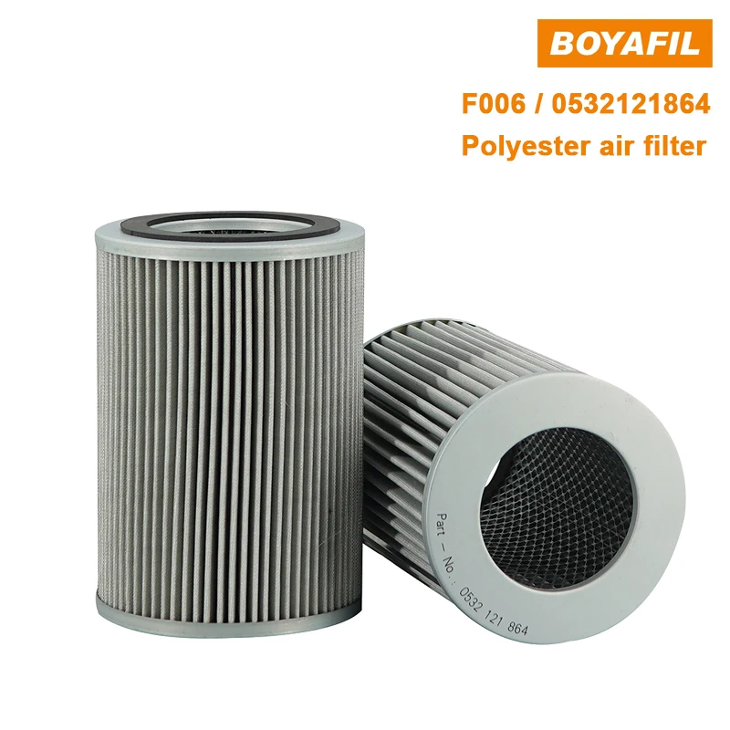Boyafil Vacuum Pump Accessories Polyester Air Filter 0532121864 For Replacement RA155 Vacuum Pump F006 Exhaust Filter