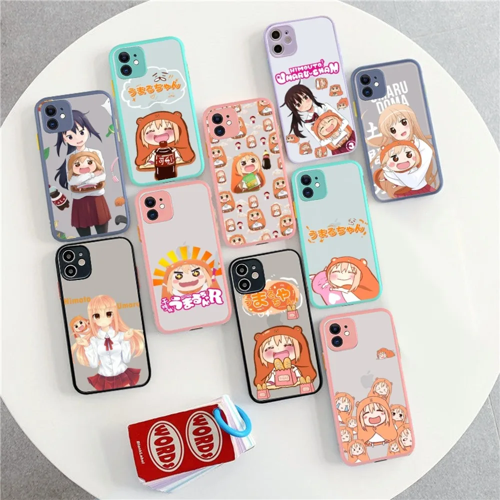 

Himouto Umaru-chan Anime Phone Case for iPhone 14 11 12 13 Mini Pro Max 8 7 Plus X XR XS MAX Translucent Matte Cover