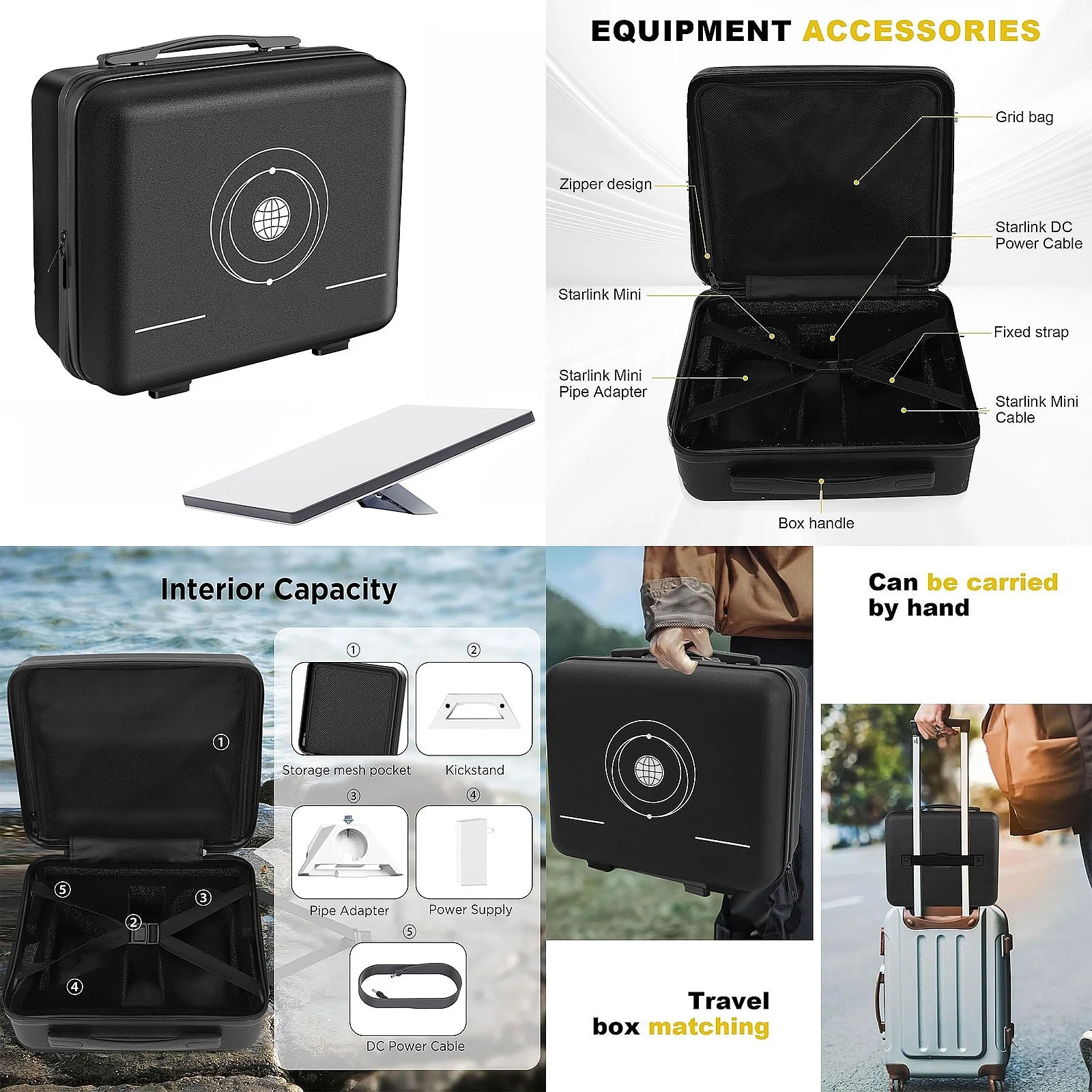 Wholesale Star Chain Mini Bag Outdoor Carry Suitcase Antenna Roaming Accessories Portable Mini Star Chain Suitcase