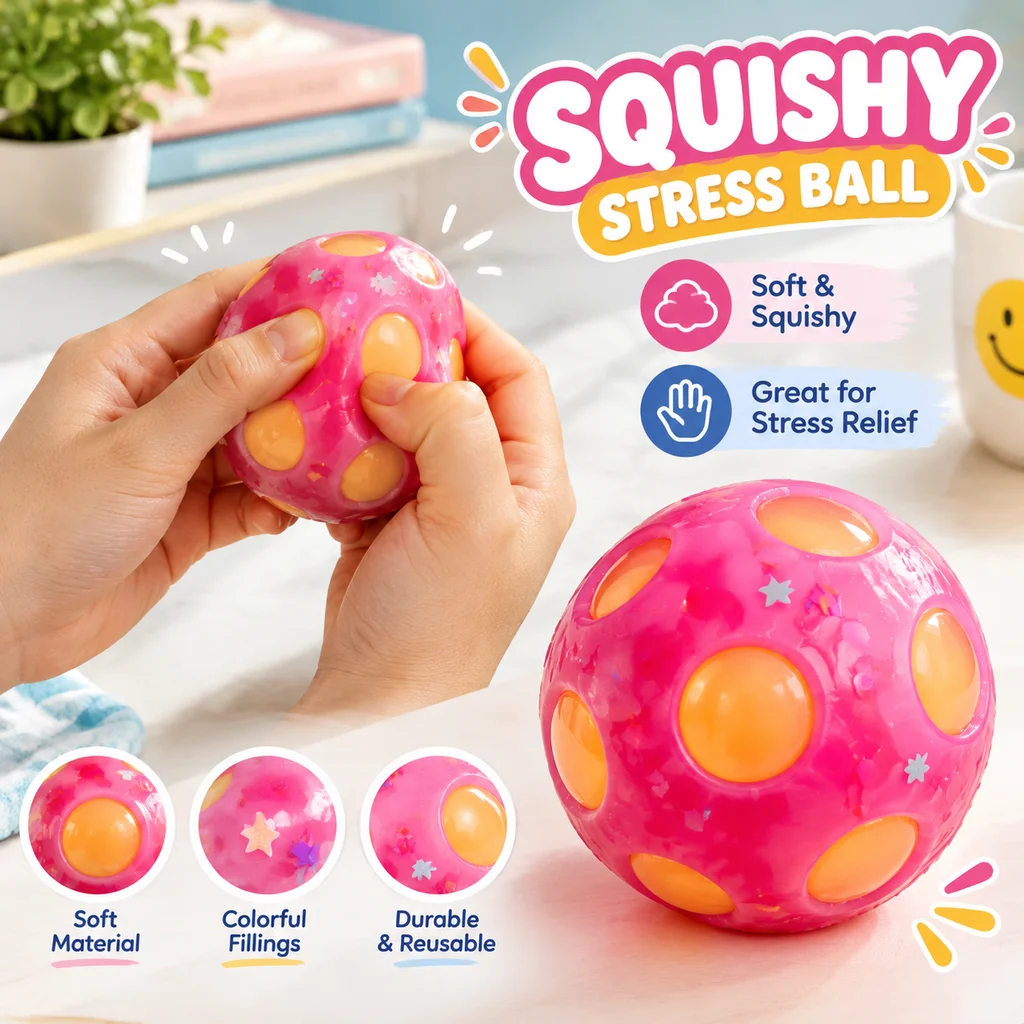 New Arrival Mushroom Needoh Squishy Stress Relief Toy Quick Rebound Stress Ball Squishies Fidget Sensory Toys for Kids Adults