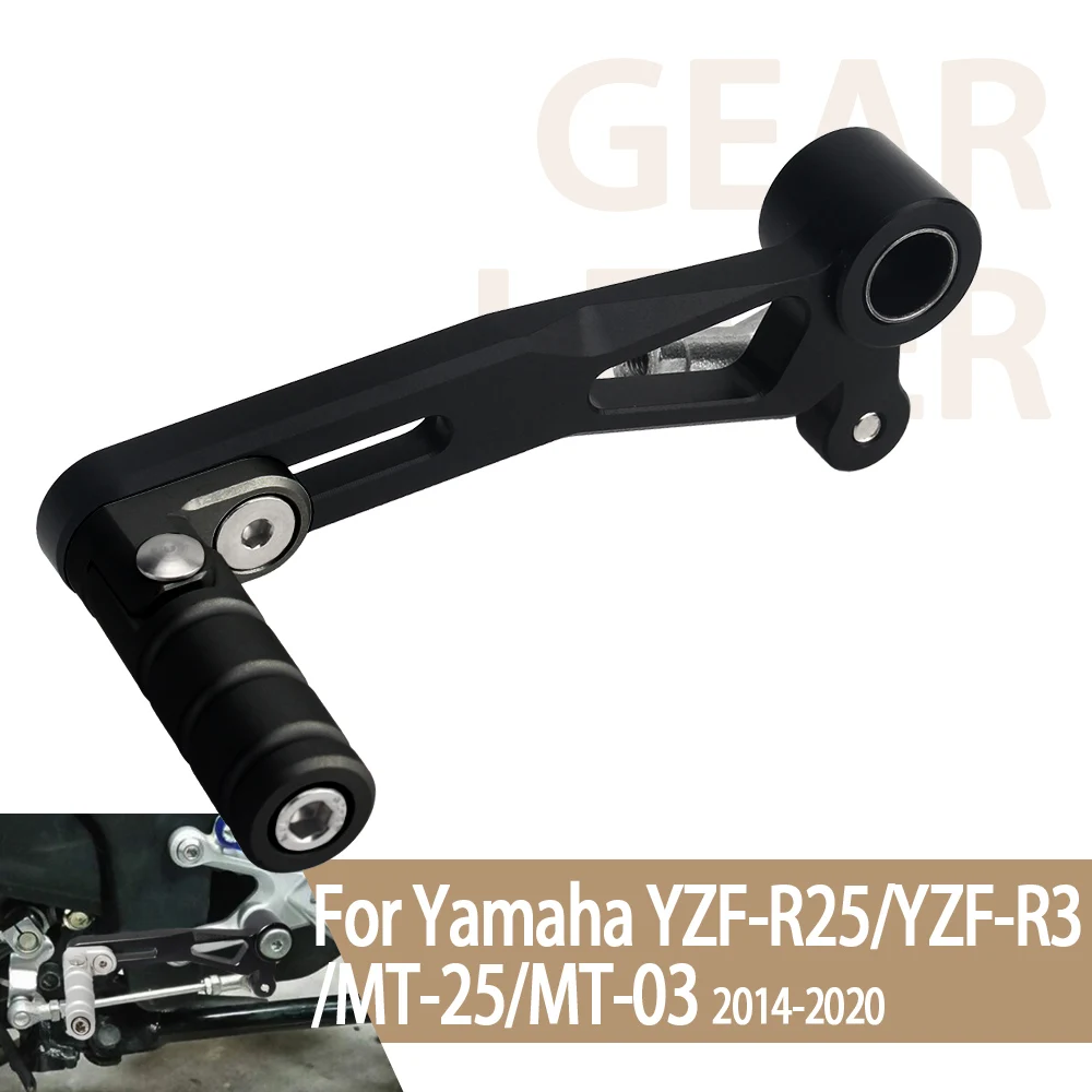

CNC Aluminum Adjustable Folding Gear Shifter Shift Pedal Lever For MT03 MT-25 YZF-R3 R25 MT 03 MT 25 2014-2020 2019 2018 2017