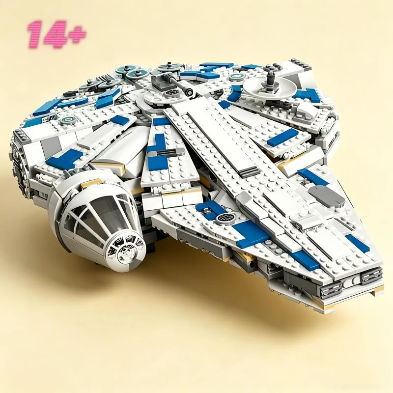 2026 Novedad 1414 piezas Modelo de Bloques de Construcción Nave Espacial Star Interstellar Conflict Kessel Run Millennium Falcon 75212 Juguete Regalo de Cumpleaños