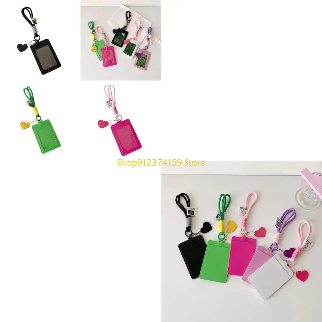 G5AE Card Holder For Fans PU Photocard Protective Sleeve With Transparent Window