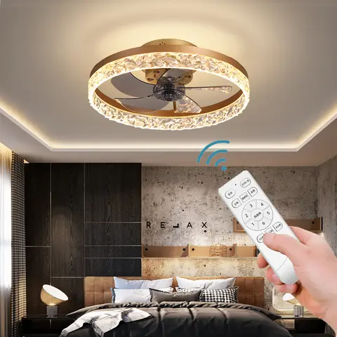 Modern LED Ceiling Fan with Light 36W Remote Control Ceiling Light AC85~265V For Living Room Bedroom Restaurant Decoration