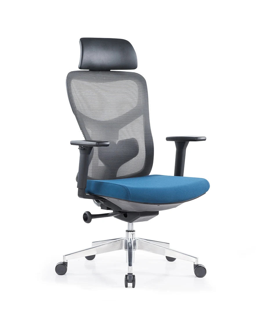 Foshan wholesale best quality swivel chair grey colour  mesh office chair