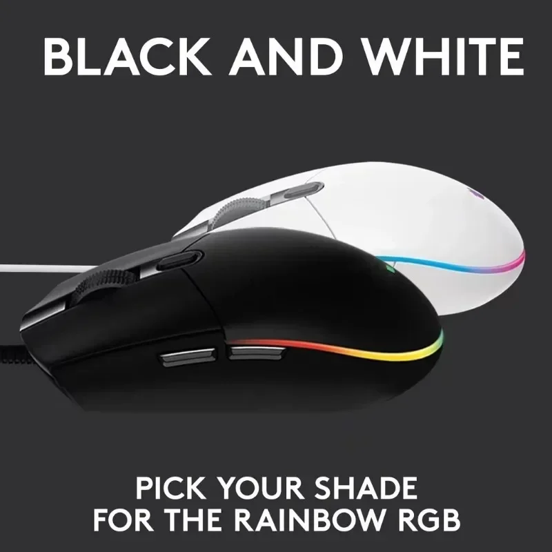 Logitech G102 second generation wired mechanical button gaming mouse for chicken game RGB game