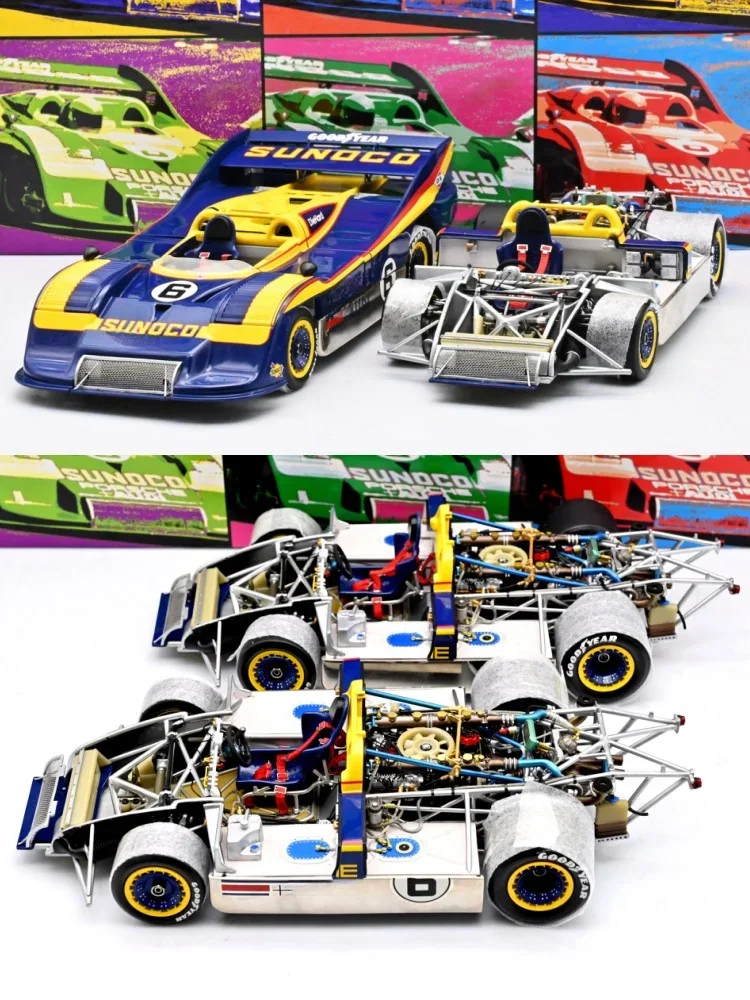 EXOTO 1:18 917/30 Sunoco #6 CAN-AM Champion Set Simulation Limited Edition All Open Alloy Metal Static Car Model Toy Gift