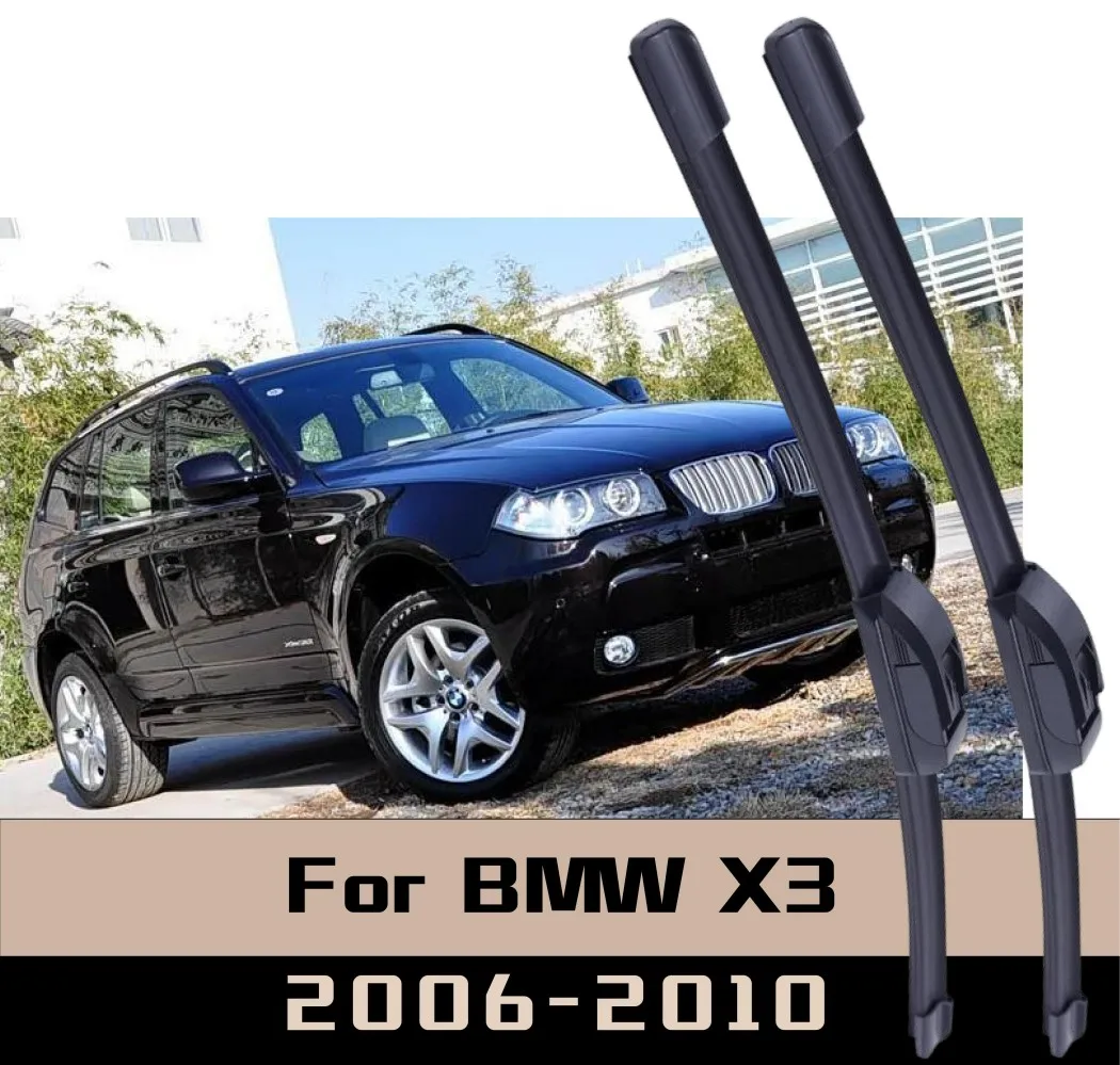 

2Pcs For BMW X3 2006-2010 Wiper Front Wiper Blades Windshield Windscreen Window Brushes