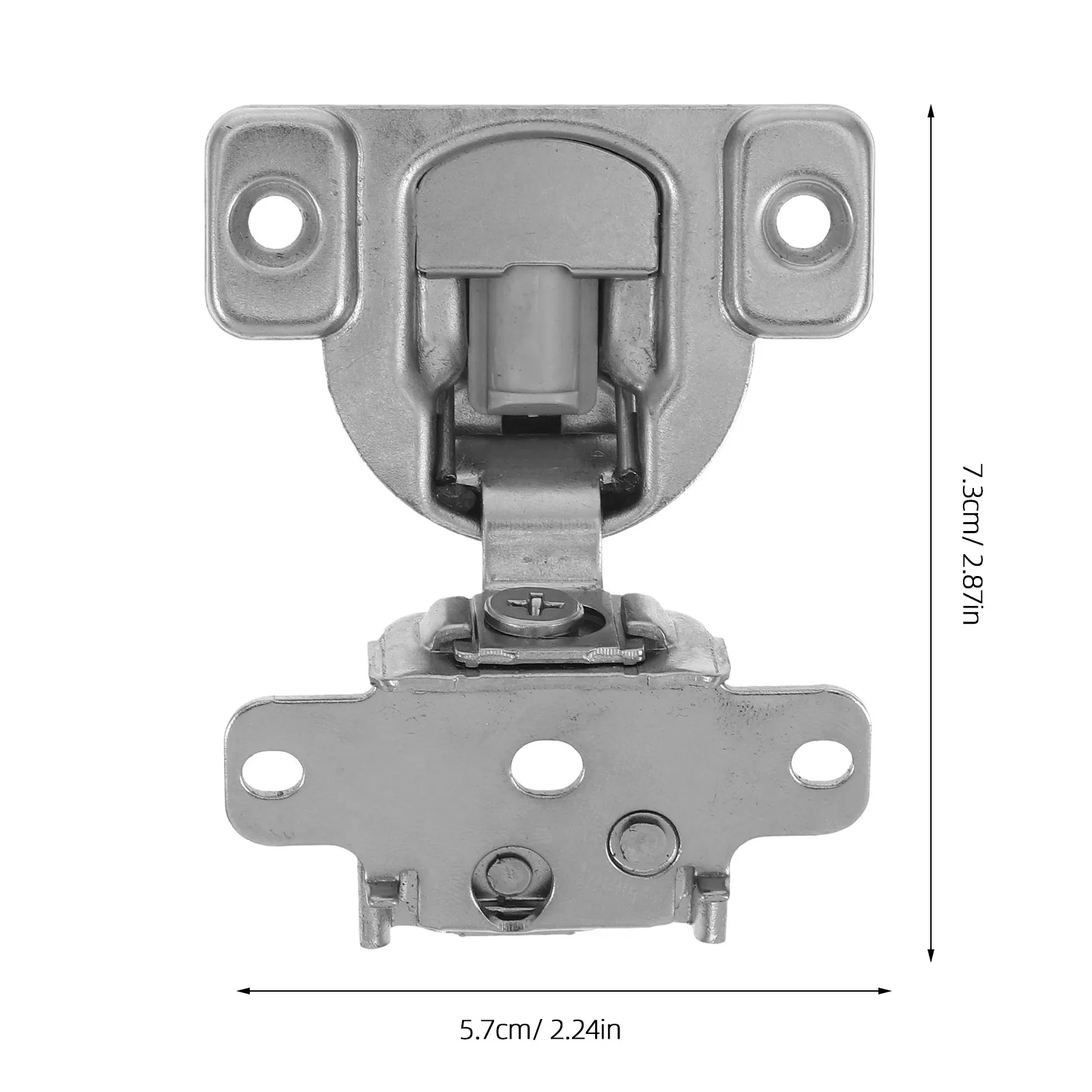 Silent Buffer Cabinet Hinges Hidden Door Hinge Foldable Inward Opening Adjustable Alloy Hinges for Wardrobe Small Door Soft