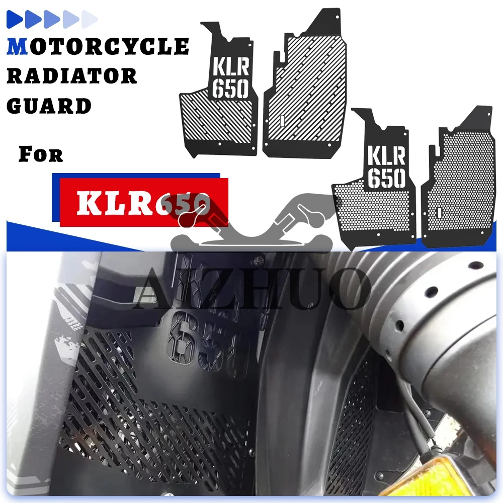 

For Kawasaki KLR650 KLR 650 2023 Grille Cover Radiator Protective Grill Guard Protector 2022-2024 Radiator Water Tank Shield Set
