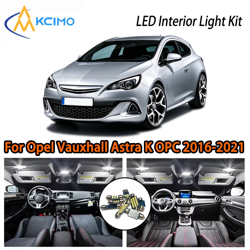 

For Opel Vauxhall Astra K OPC GTC Tourer 2016-2021 Interior Lights, Super Bright Two Colors Choice, Atmosphere LED Kit