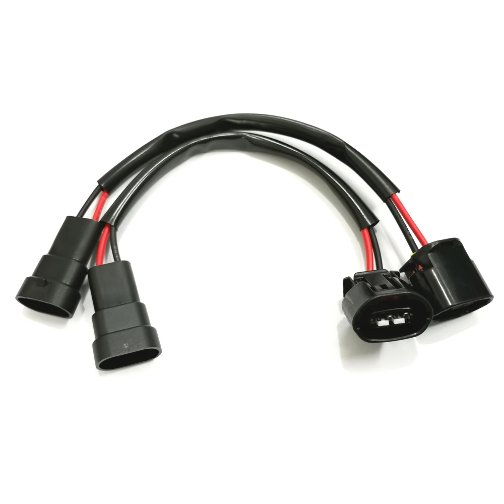 KE LI MI 2x D2S HID Ballast Power Cord Wiring Harness Connector Wire For D2S Ballast Cables