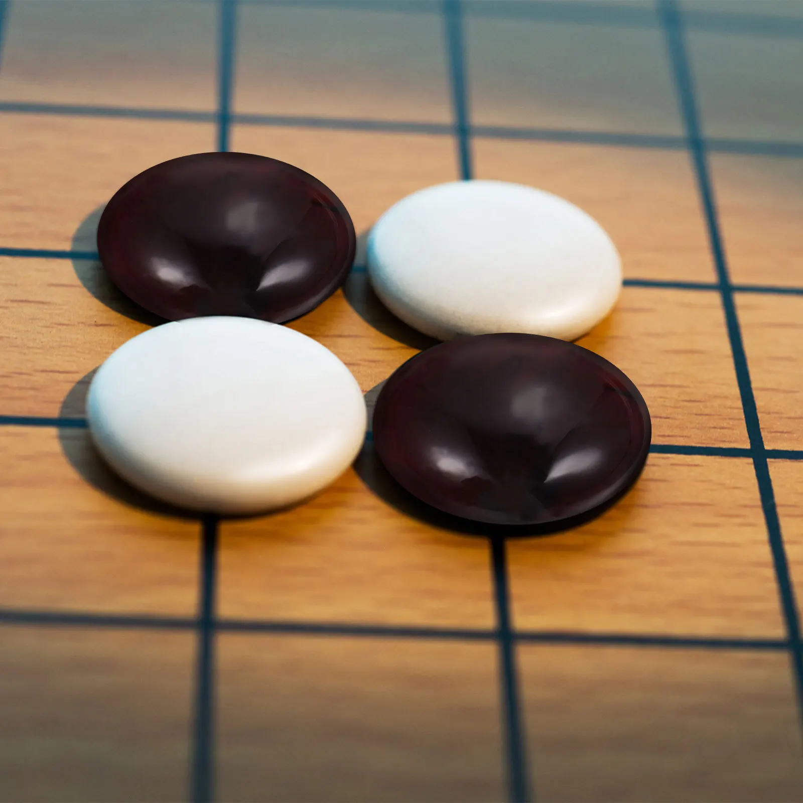 

1Set Flat Glass Go Chess Beads Black Ceramic Finish Safe Smooth Edges for Child Learning Strategy Game Home School Use