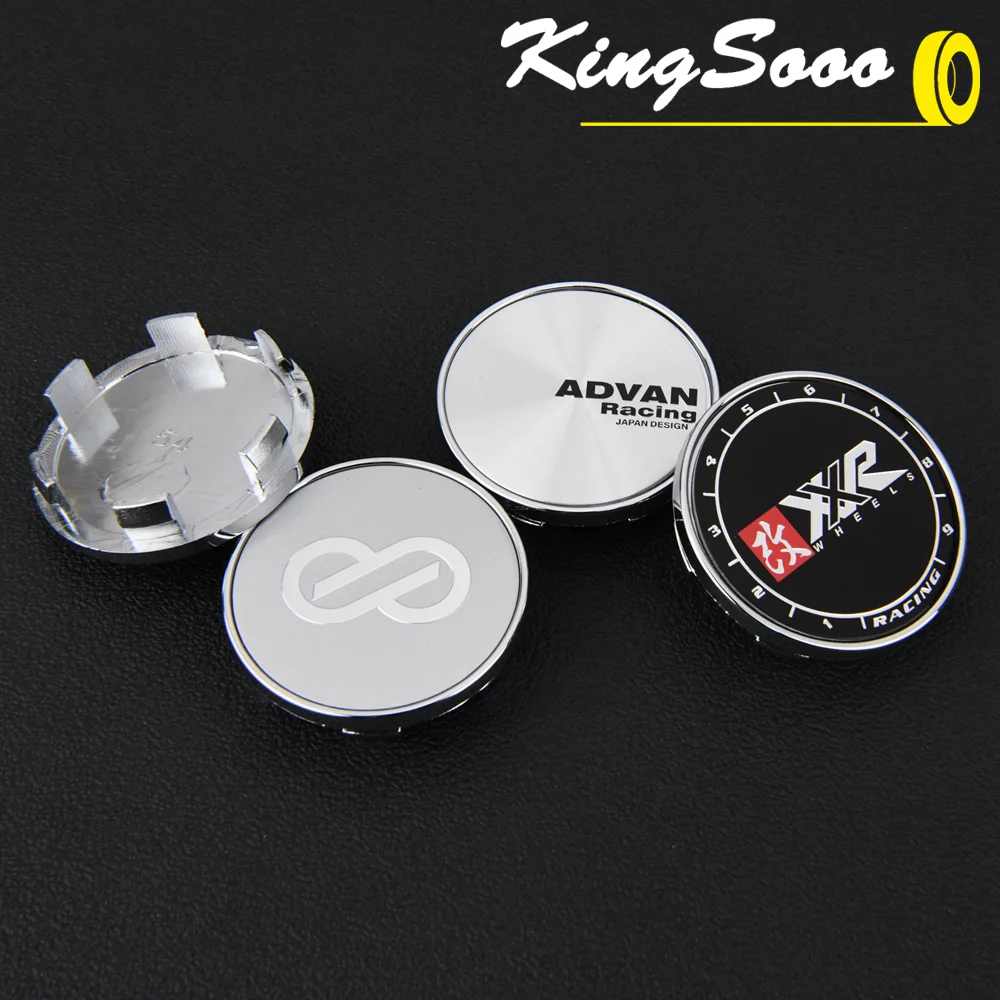 4PCS ADVAN Rim Cap 54mm OD / 49mm Clip Wheel Center Cap ENKEI Racing Emblem Sticker Wheel Cover XXR VIP LEHR MEISTER Hub Cap