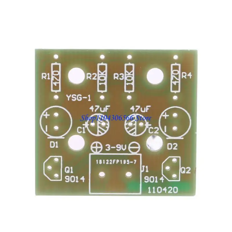 02dd simples circuito flash/ placa circuito peças kits diy eletrônico