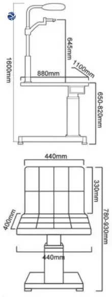 IN-C180A/C180B China Optometry Combined Table And Chair Automatic Refractor Chair Unit Ophthalmic Unit Optical Instruments