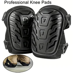 1 Pair of Professional Knee Pads-Thick Gel Cushion,Double Straps & Adjustable Clips - Perfect for Work,Gardening & Construction