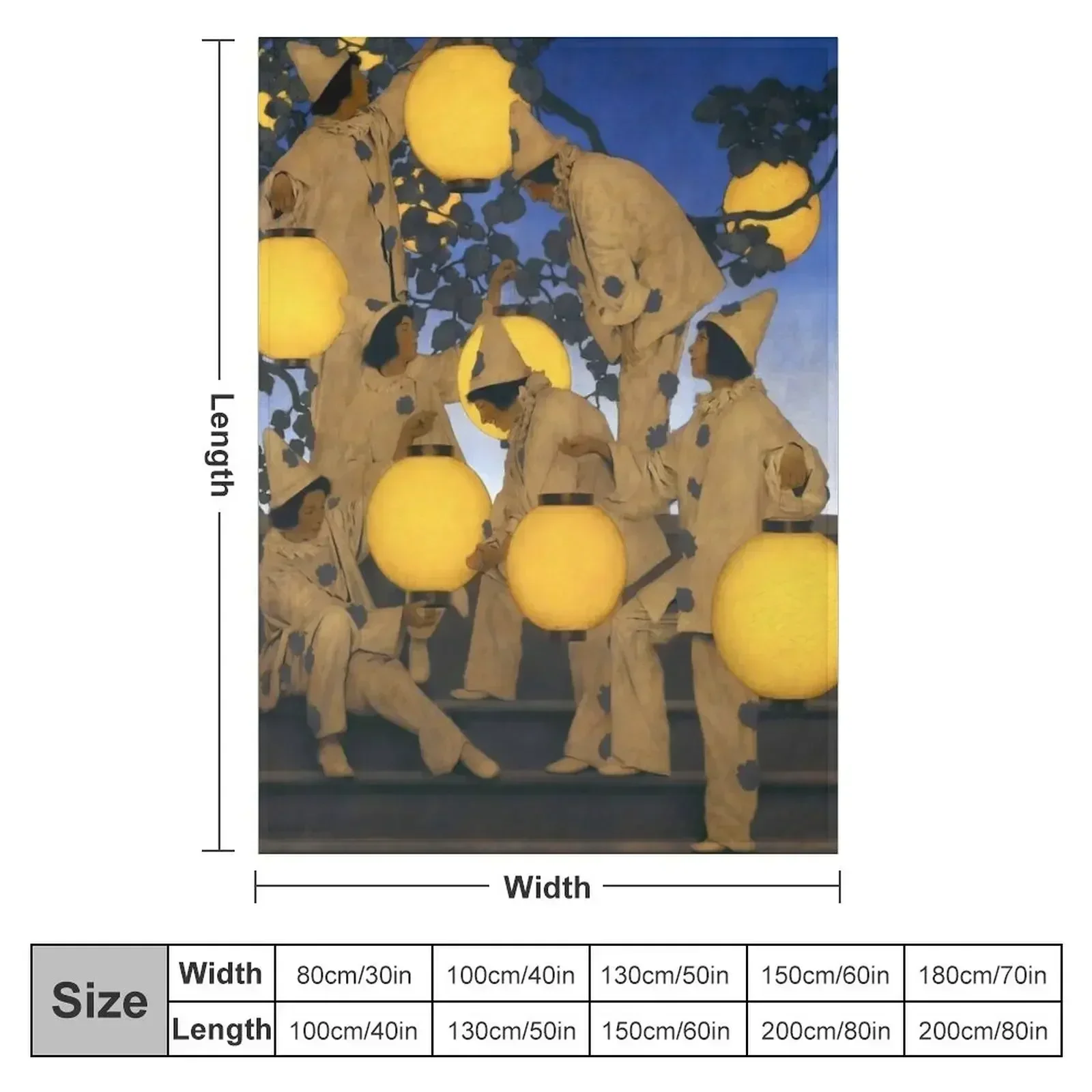 New Maxfield Parrish - The Lantern Bearers Throw Blanket Bed Decorative Sofa Tourist Comforter Blankets
