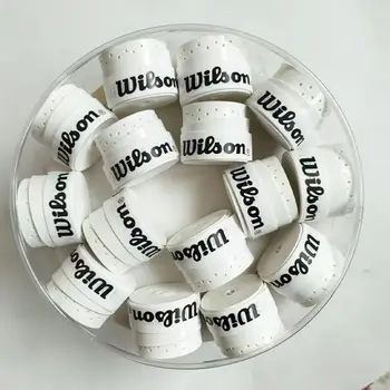 12pçs wilson tênis overgrip tênis badminton squash treinamento suor absorvido envoltórios acessórios de tênis badminton grip padel