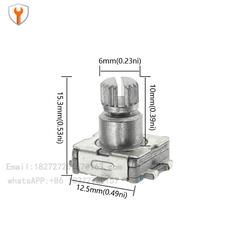 10Pcs EC11 SMD Digital Potentiometer Handle Length 10mm Plum Handle Rotary Encoder Encoder/5 Pin Strap Switch