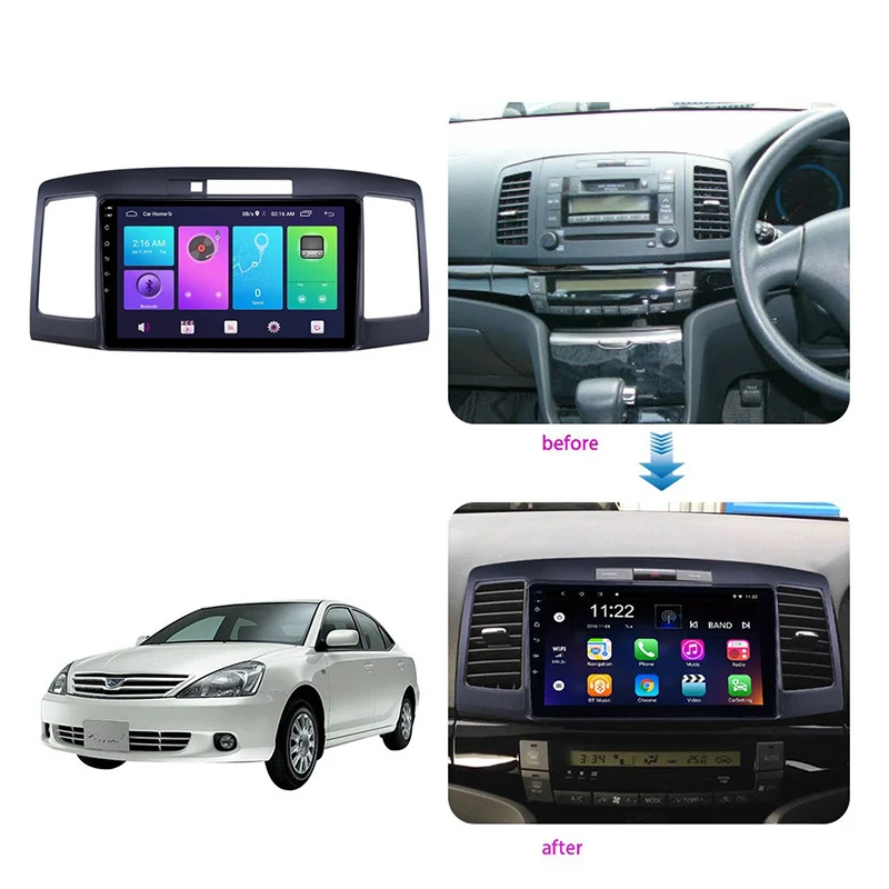 Car Multimedia Frame Audio Radio Frame Dashboard Panel 9