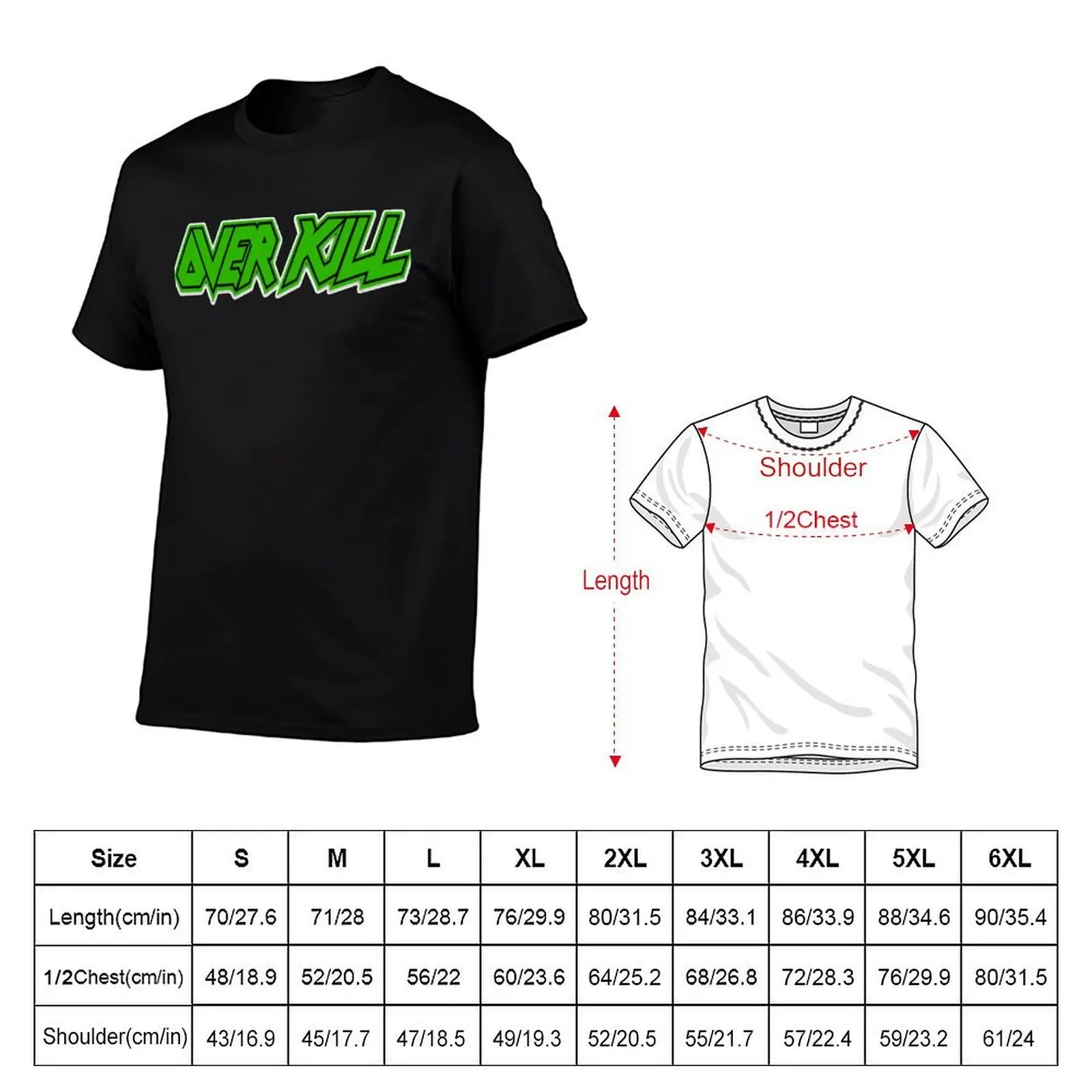 Overkill Band Logo Classic T-Shirt Funny t-shirt vintage anime shirt men t shirts high quality
