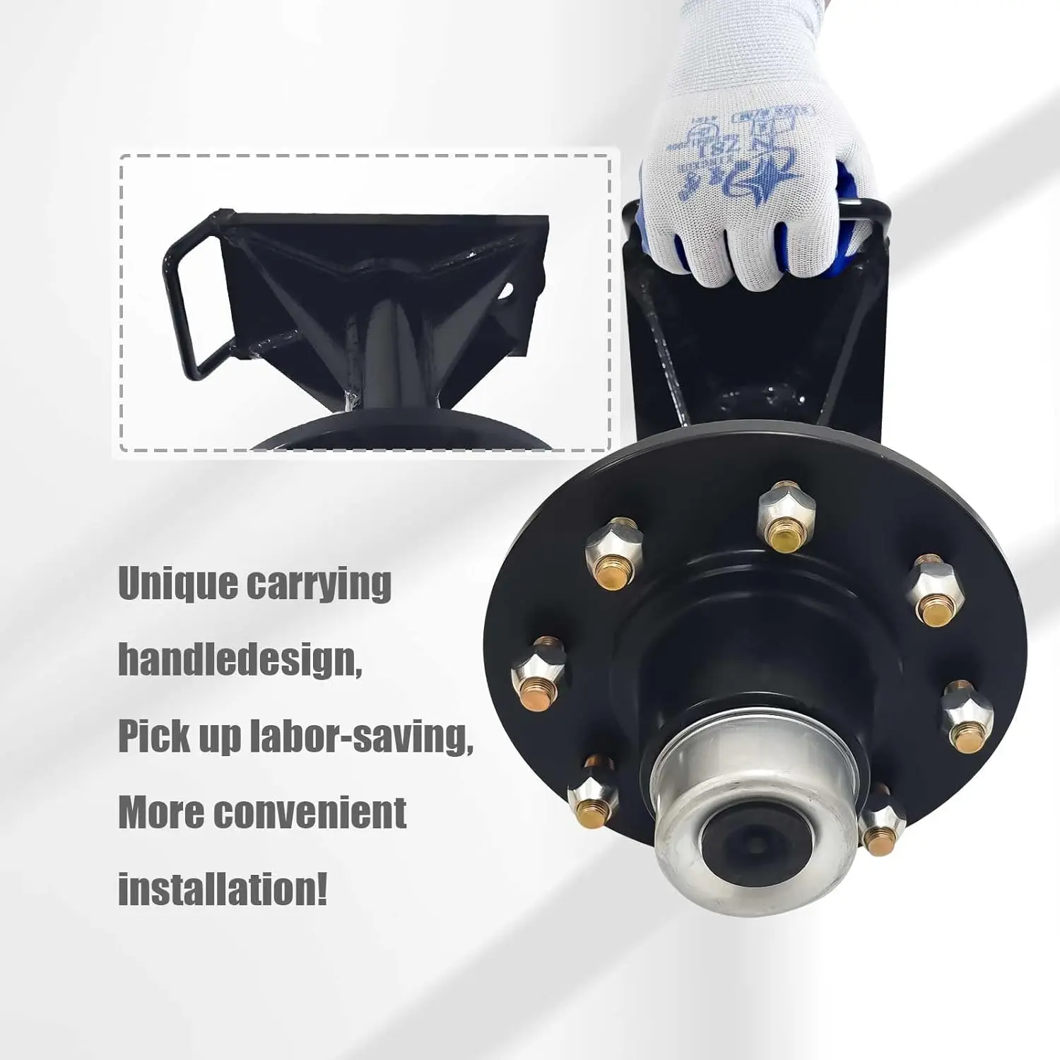 2 set di kit di ruote per contenitori da 8 pozzetti, assi per contenitori per carichi pesanti, per traslochi di contenitori da 20 piedi a 40 piedi, caldo