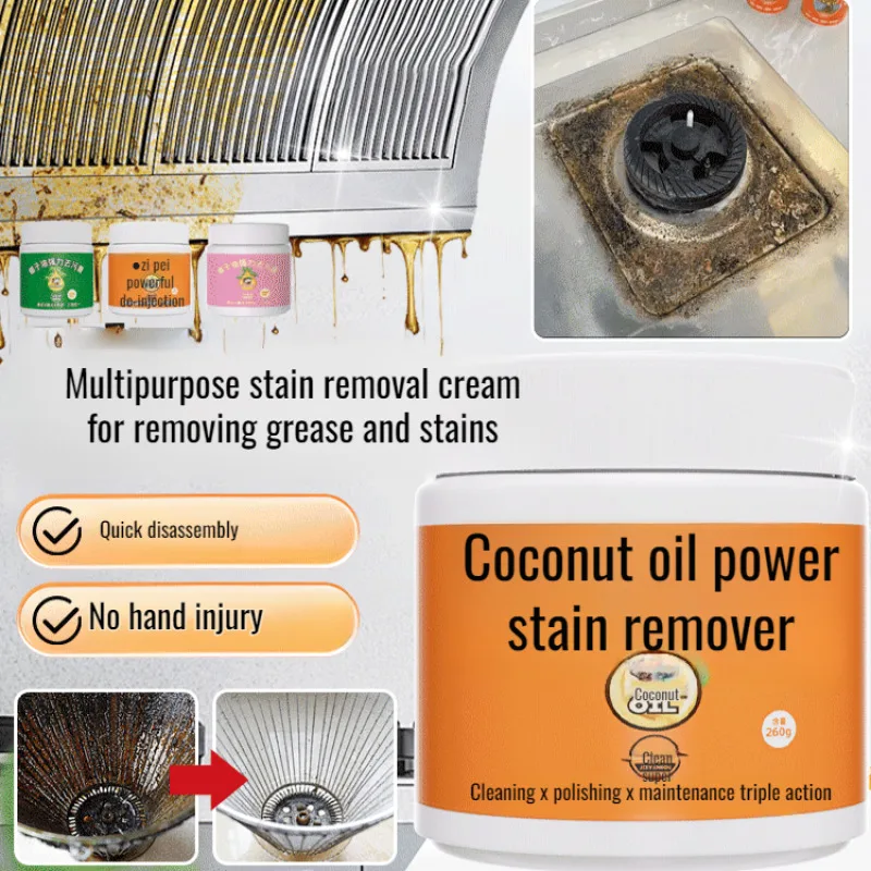 Degreasing Coconut Oil Powerful Decontamination Cream Fragrance Bathroom Toilet House Cleaning Paste