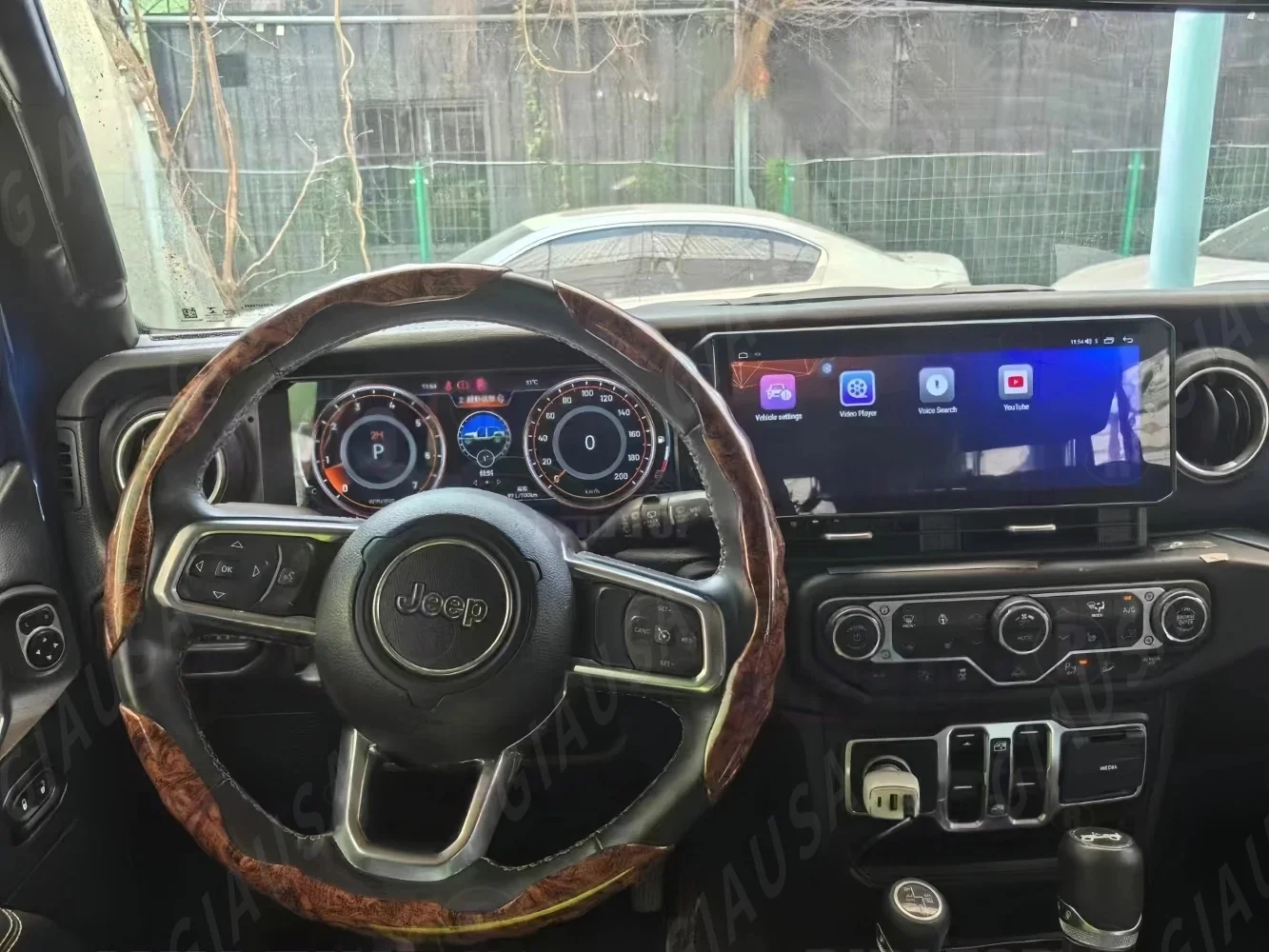 

RYT 12,3-дюймовый + 12,3-дюймовый автомобильный радиоприемник Carplay для JEEP WRANGLER 2018-2022 ЖК-дисплей Android с двойным сенсорным экраном, мультимедийный плеер, GPS, стерео