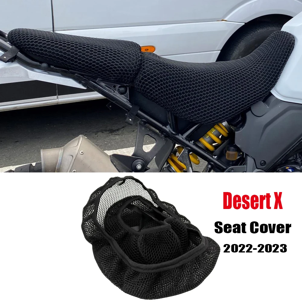 

For Ducati Desert X 2022-2023 Motorcycle Seat Cover Seat Protect Cushion DESERT X Desertx 3D Honeycomb Mesh Seat Cushion DesertX